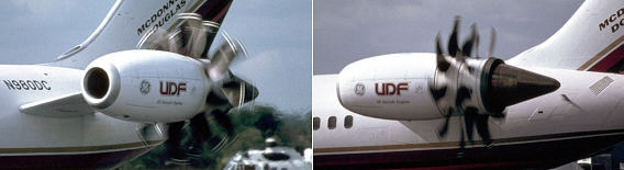 Propfan-Versuche an einer MD-80